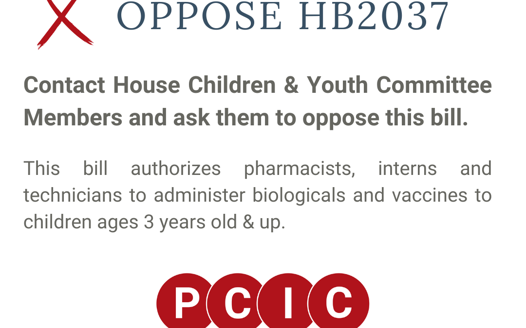 Action Alert: Ask Children and Youth Committee Members to Vote No on HB2037